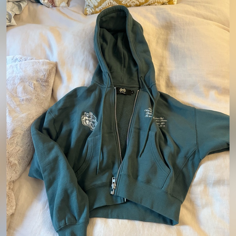 Darc sport cropped zip up hoodie